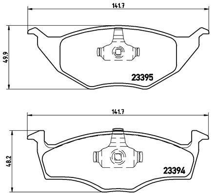 Jogo de 4 pastilhas de travão BREMBO ref. P 85 055