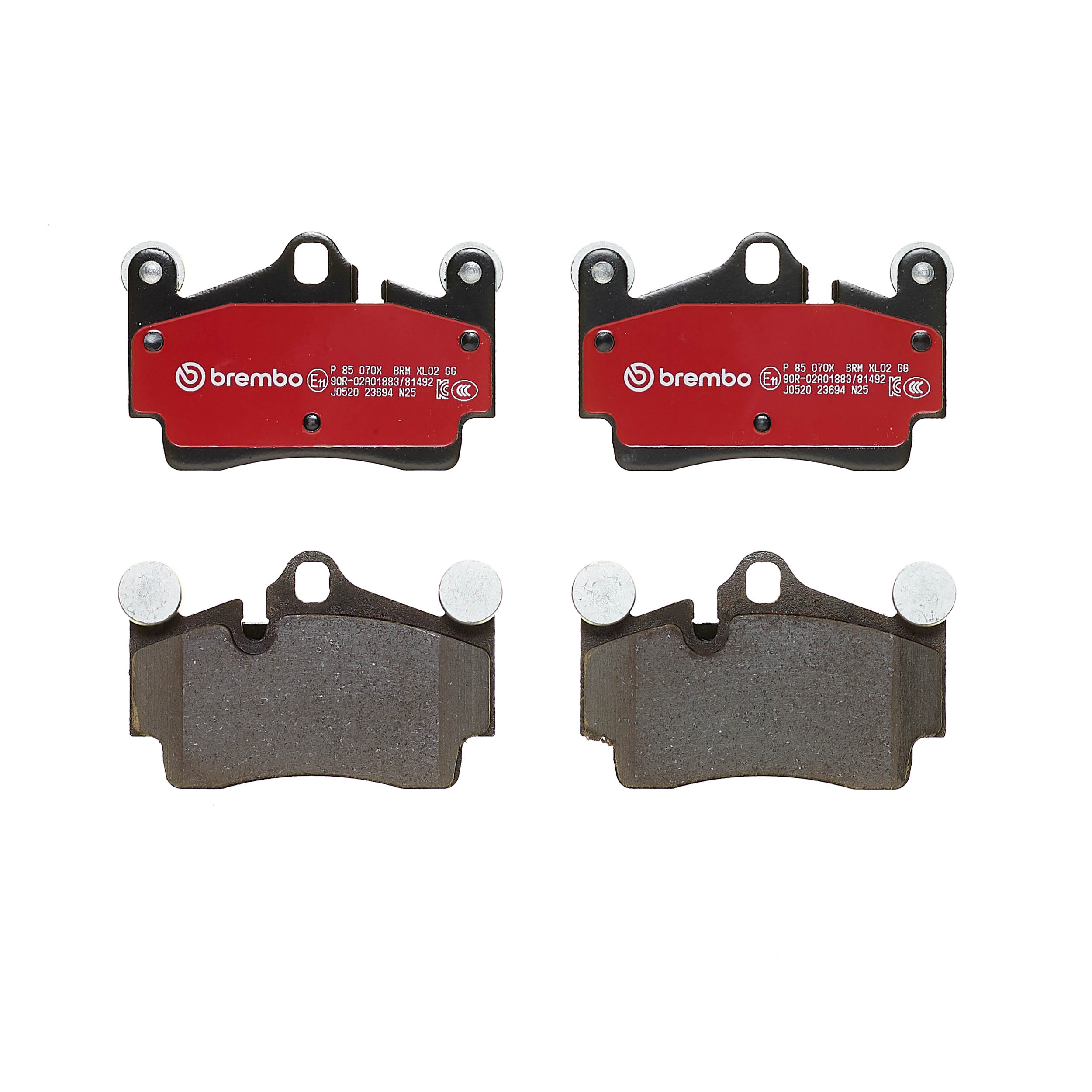 Jogo de 4 pastilhas de travão BREMBO ref. P 85 070X