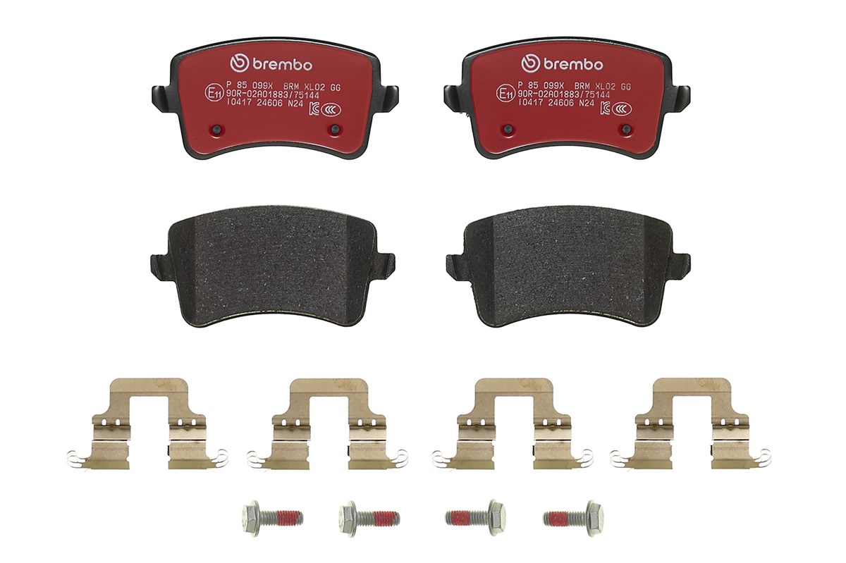 Jogo de 4 pastilhas de travão BREMBO ref. P 85 099X