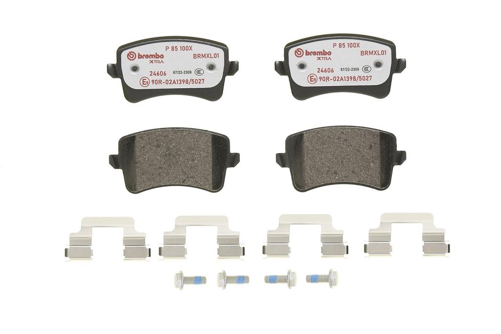 Jogo de 4 pastilhas de travão BREMBO ref. P 85 100X