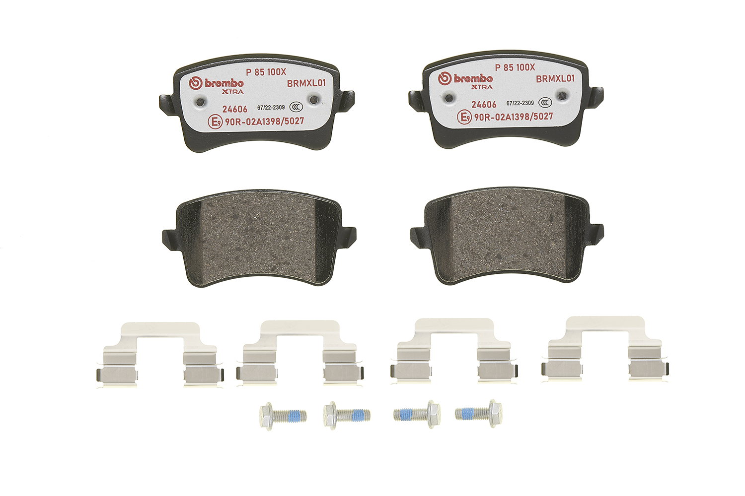 Jogo de 4 pastilhas de travão BREMBO ref. P 85 100X