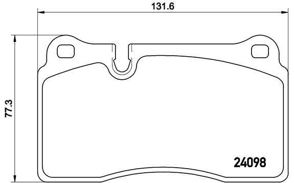 Jogo de 4 pastilhas de travão BREMBO ref. P 85 110