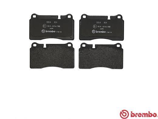 Jogo de 4 pastilhas de travão BREMBO ref. P 85 110