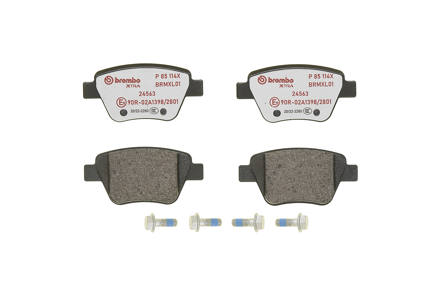 Jogo de 4 pastilhas de travão BREMBO ref. P 85 114X