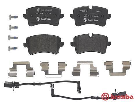 Jeu de 4 plaquettes de frein BREMBO ref. P 85 119