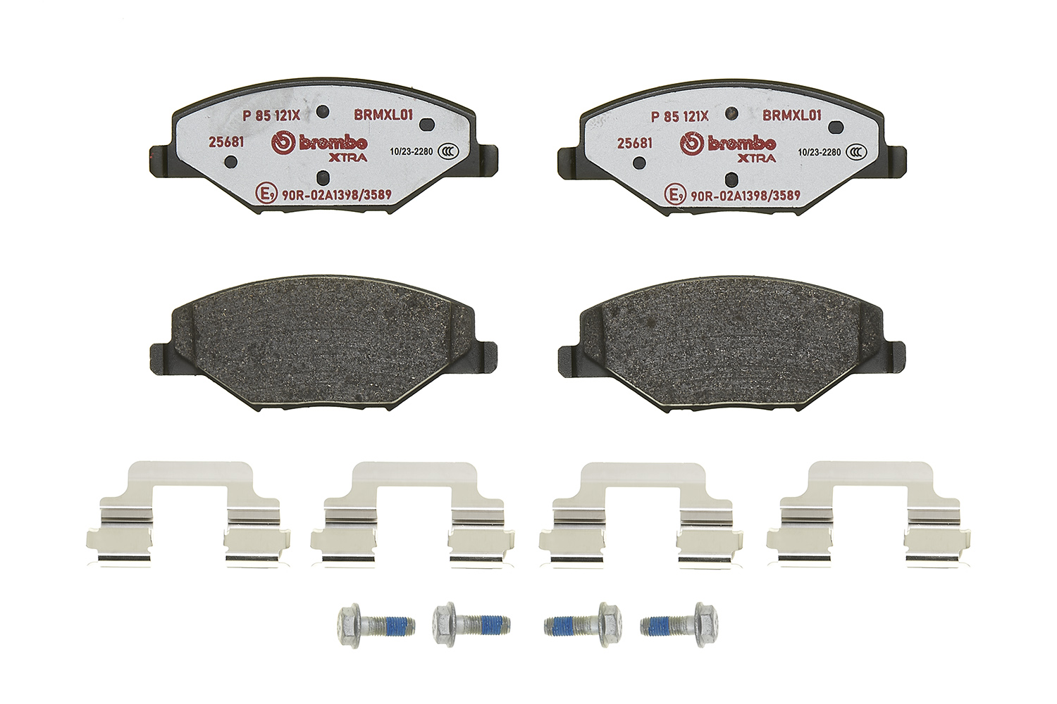 Jogo de 4 pastilhas de travão BREMBO ref. P 85 121X