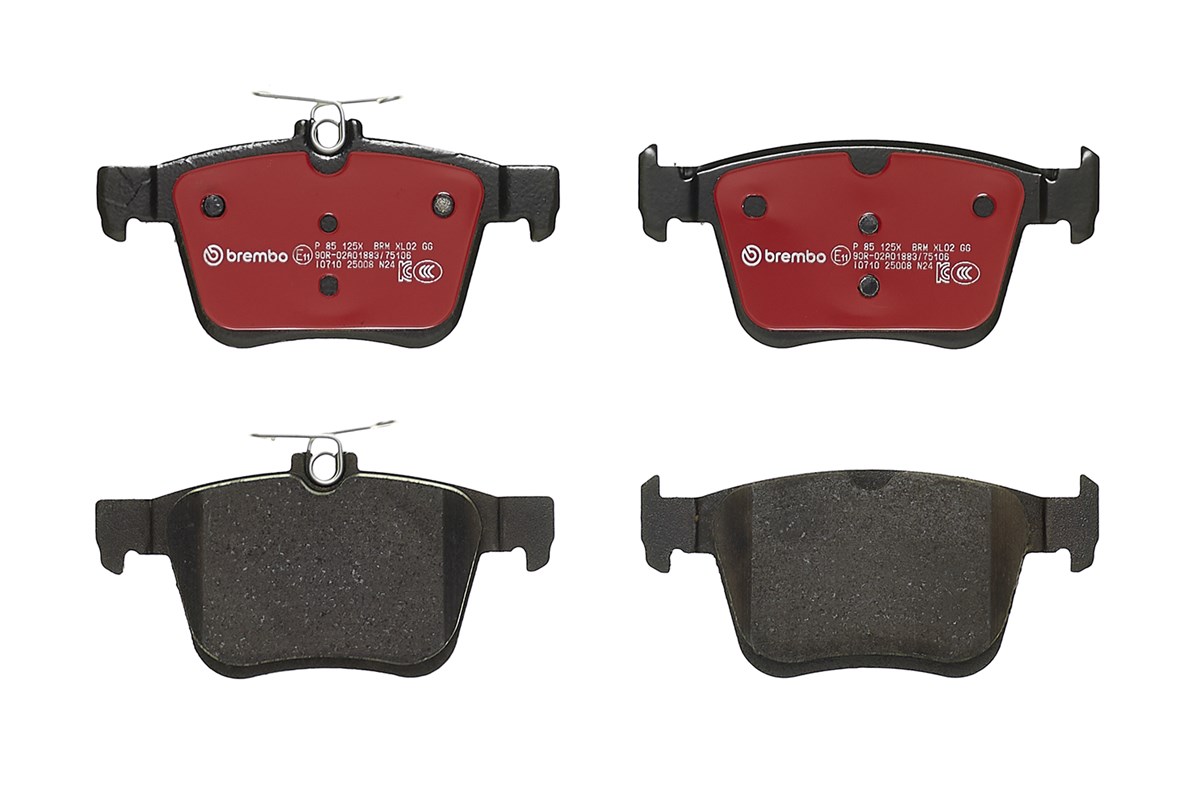 Jeu de 4 plaquettes de frein BREMBO ref. P 85 125X