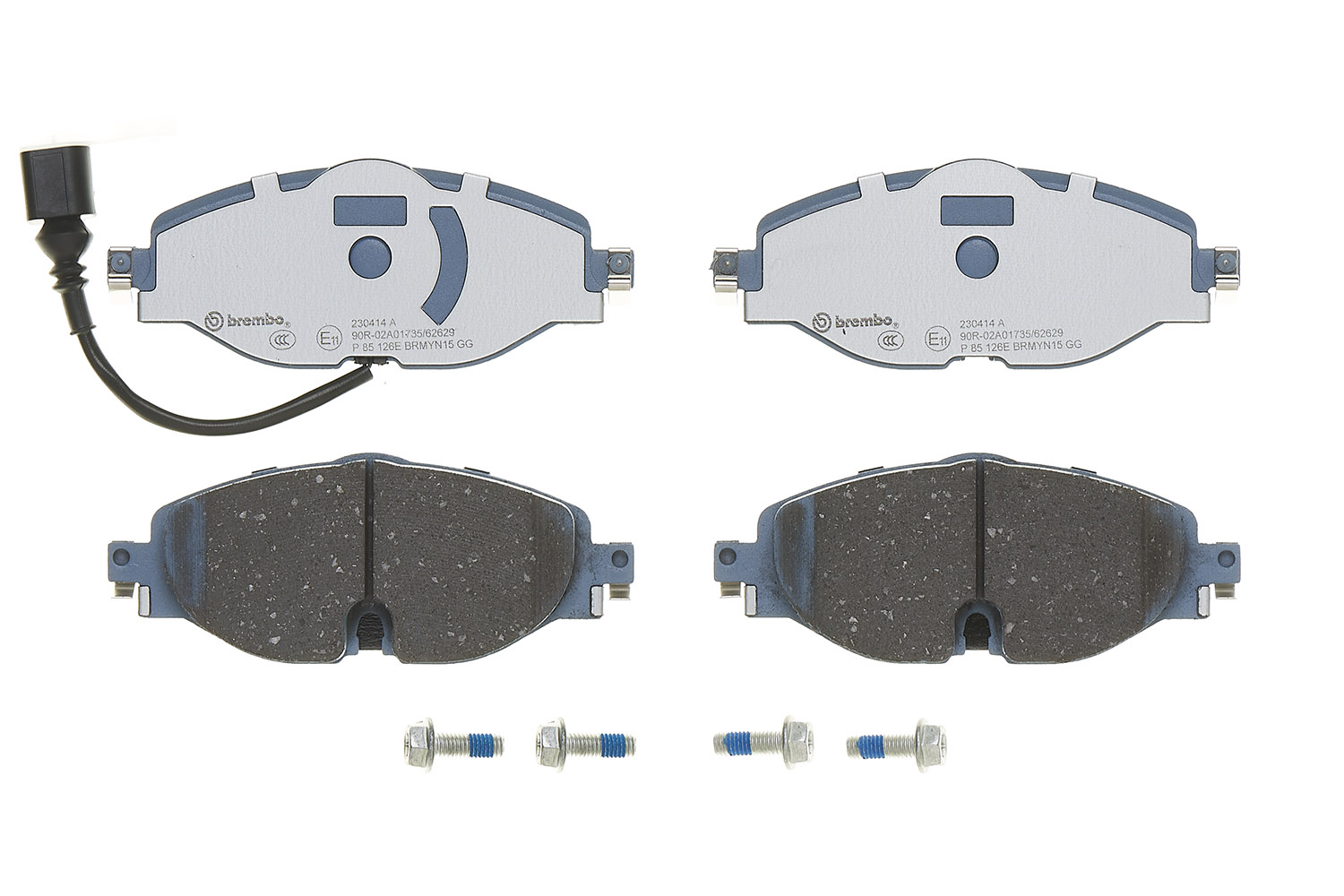 Jeu de 4 plaquettes de frein BREMBO ref. P 85 126E