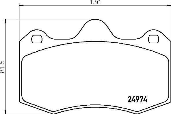 Jogo de 4 pastilhas de travão BREMBO ref. P 85 134