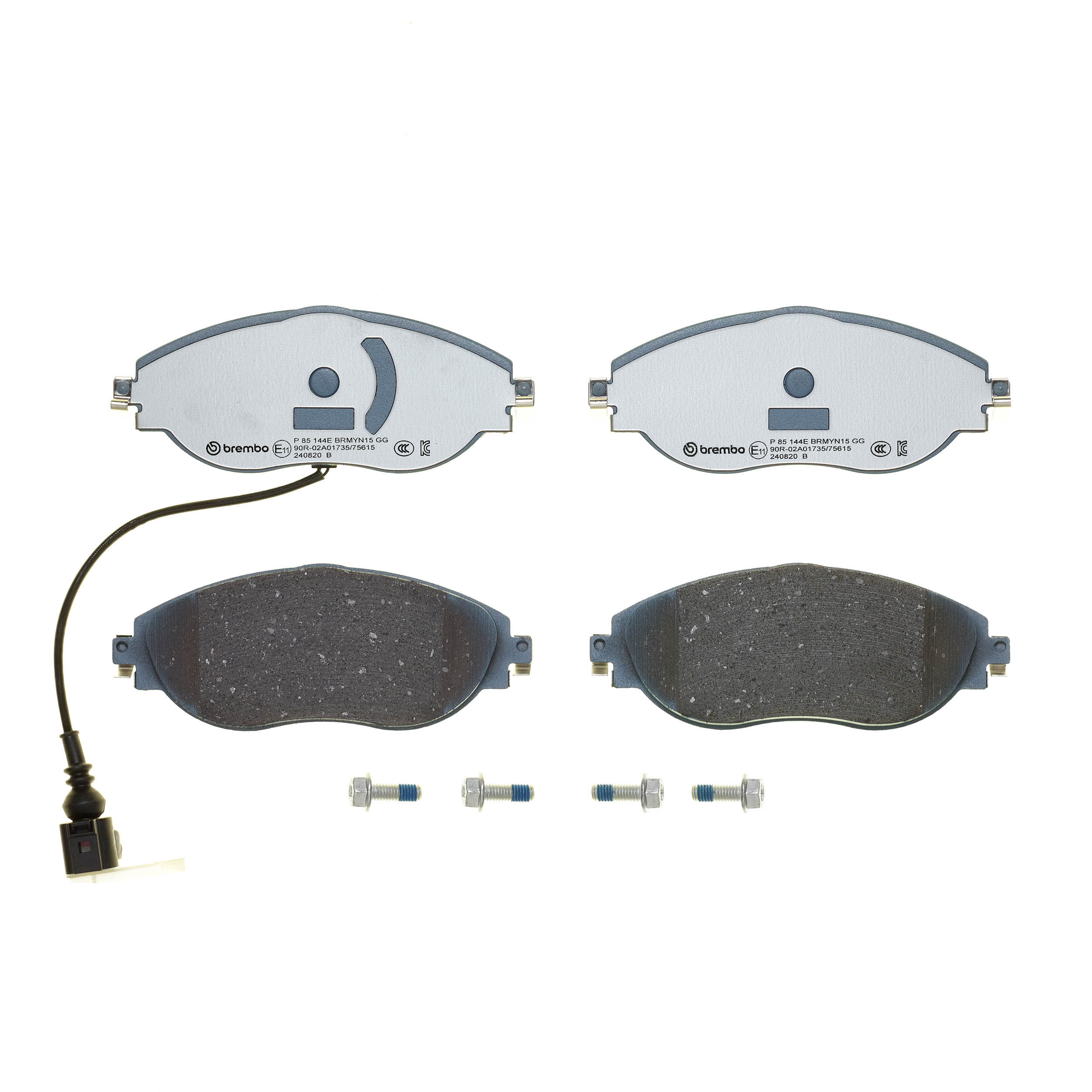 Jeu de 4 plaquettes de frein BREMBO ref. P 85 144E