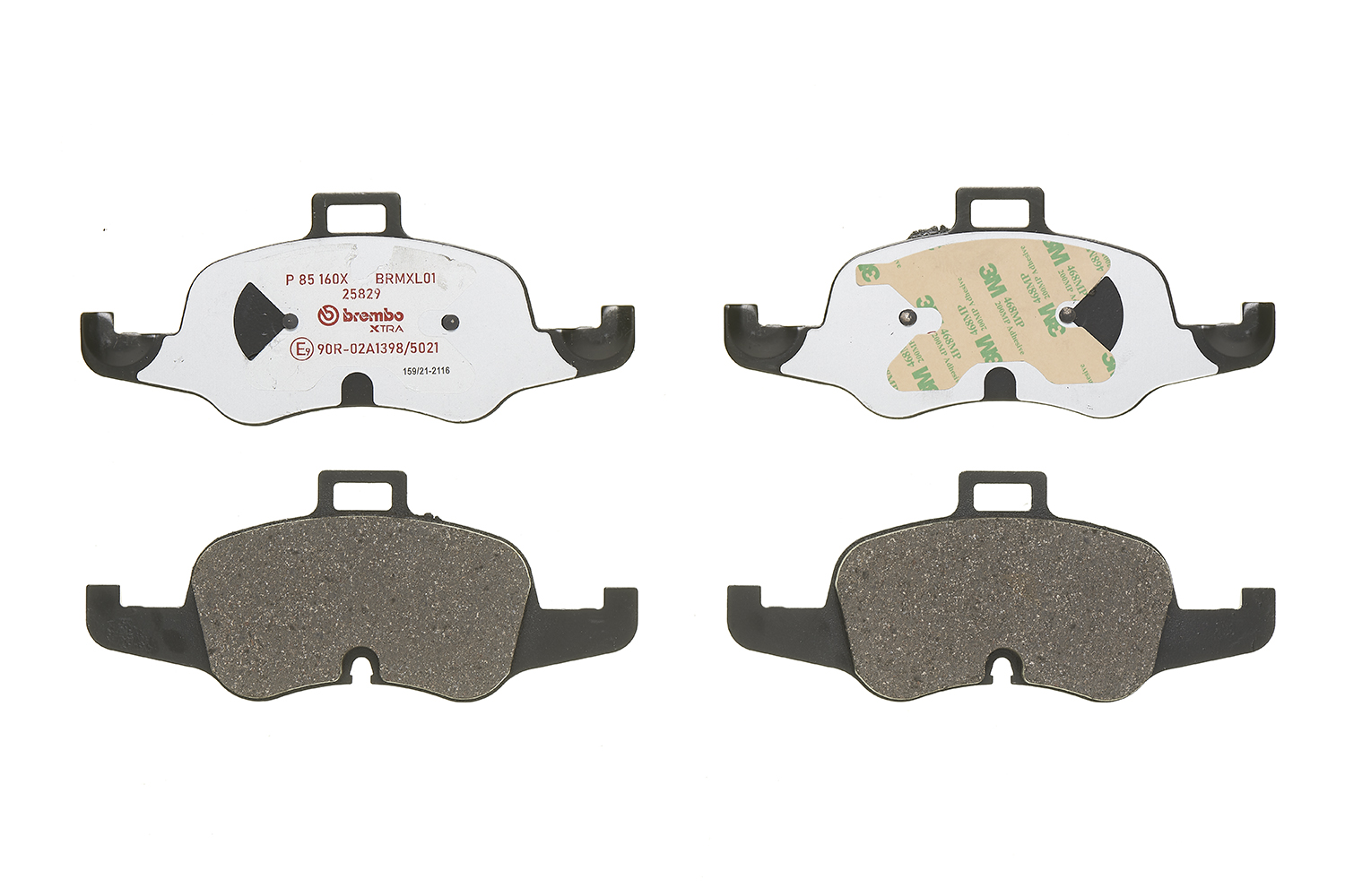 Jogo de 4 pastilhas de travão BREMBO ref. P 85 160X