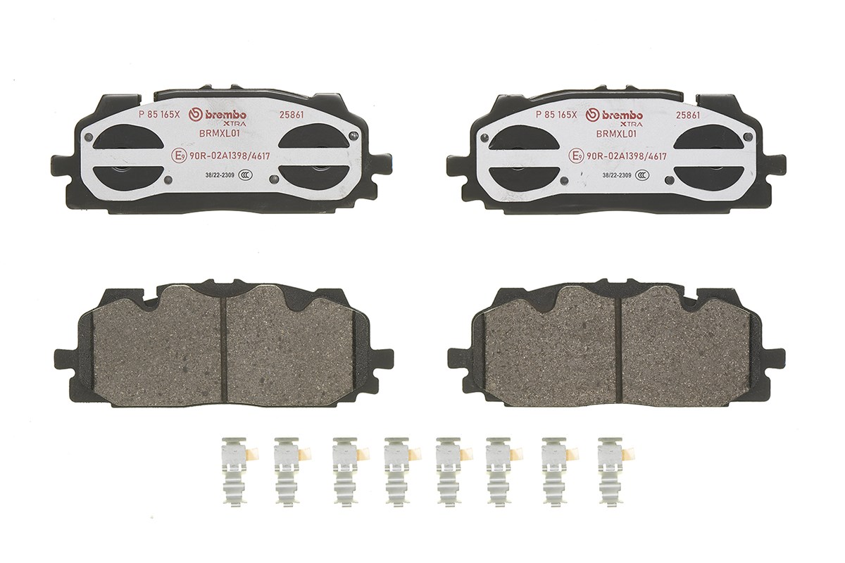 Jogo de 4 pastilhas de travão BREMBO ref. P 85 165X
