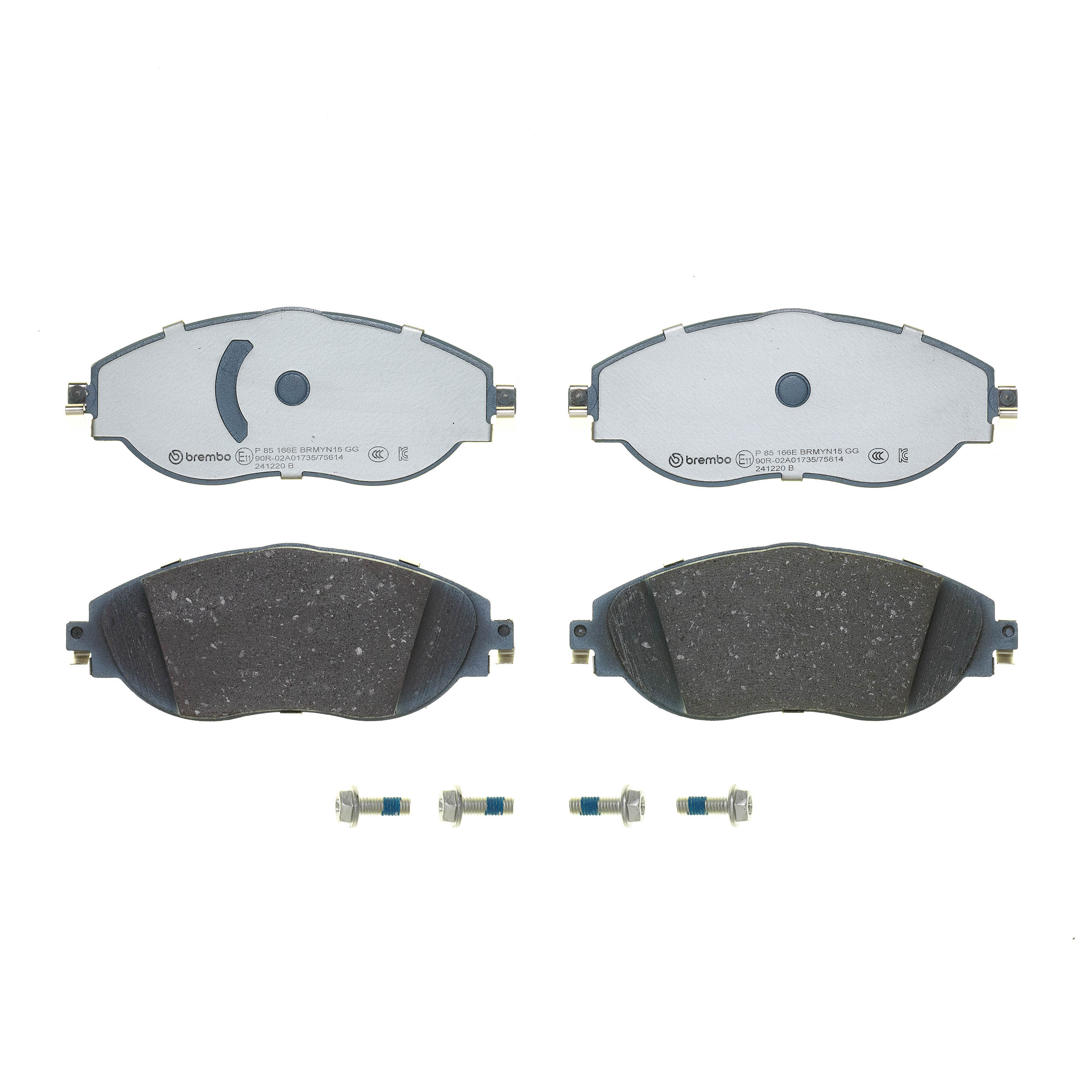 Jogo de 4 pastilhas de travão BREMBO ref. P 85 166E