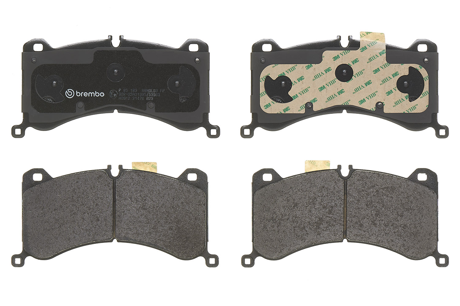 Jeu de 4 plaquettes de frein BREMBO ref. P 85 183