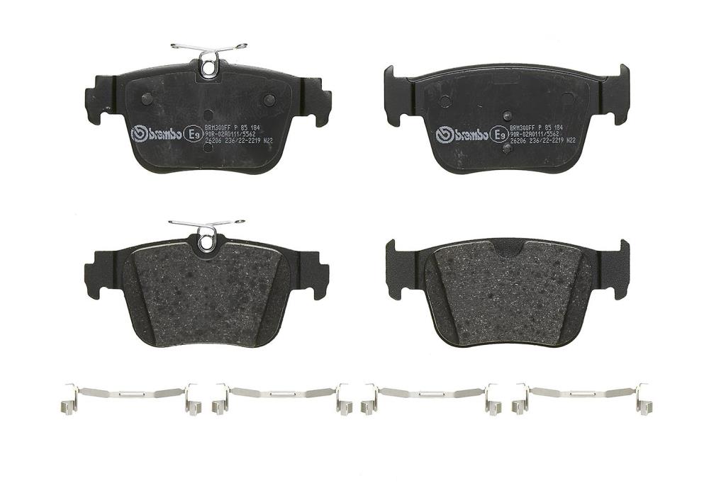 Jogo de 4 pastilhas de travão BREMBO ref. P 85 184