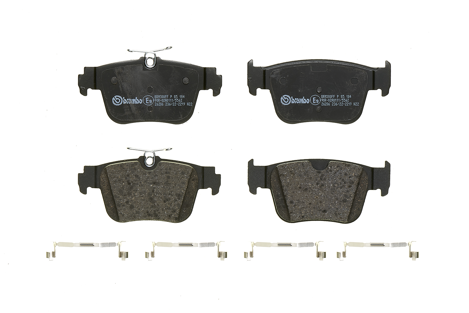 Jogo de 4 pastilhas de travão BREMBO ref. P 85 184