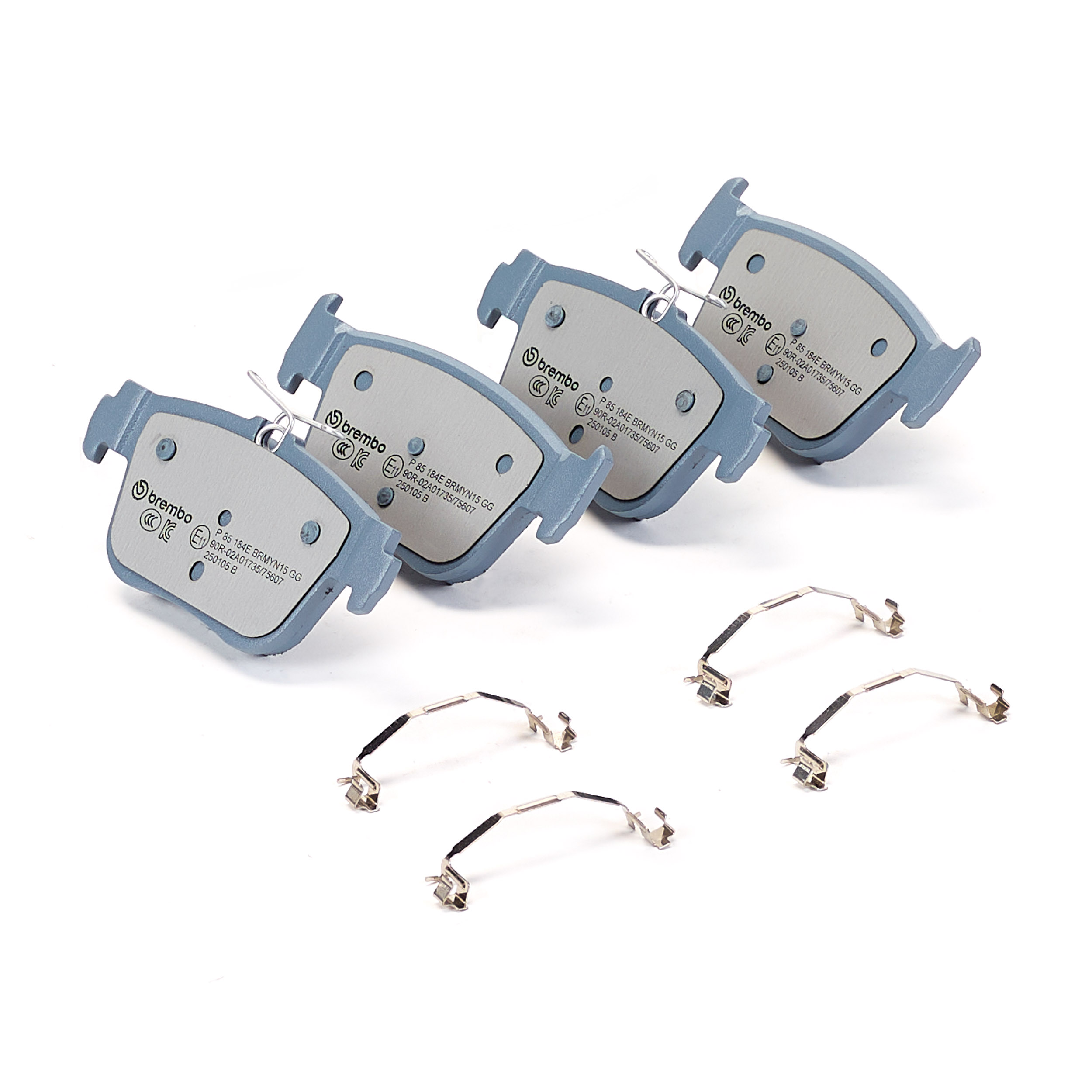 Jogo de 4 pastilhas de travão BREMBO ref. P 85 184E