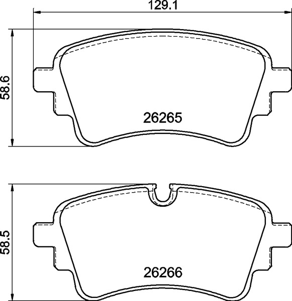 Jogo de 4 pastilhas de travão BREMBO ref. P 85 185