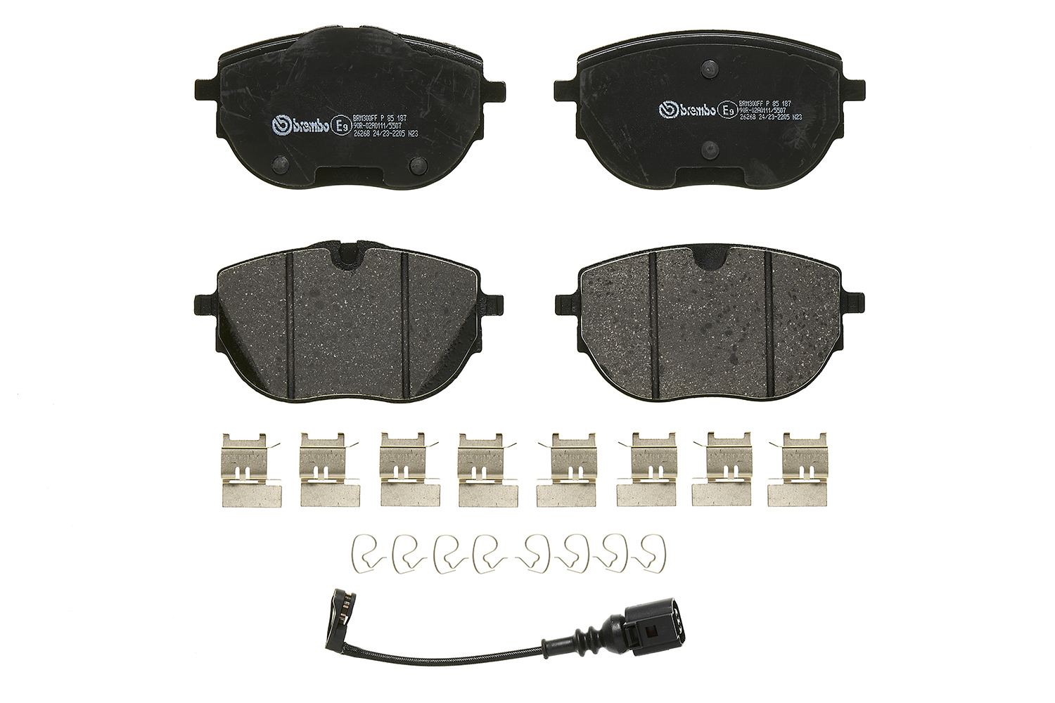 Jogo de 4 pastilhas de travão BREMBO ref. P 85 187