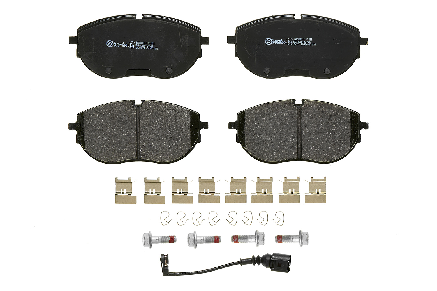 Jogo de 4 pastilhas de travão BREMBO ref. P 85 188