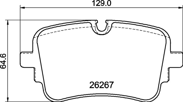 Jeu de 4 plaquettes de frein BREMBO ref. P 85 190