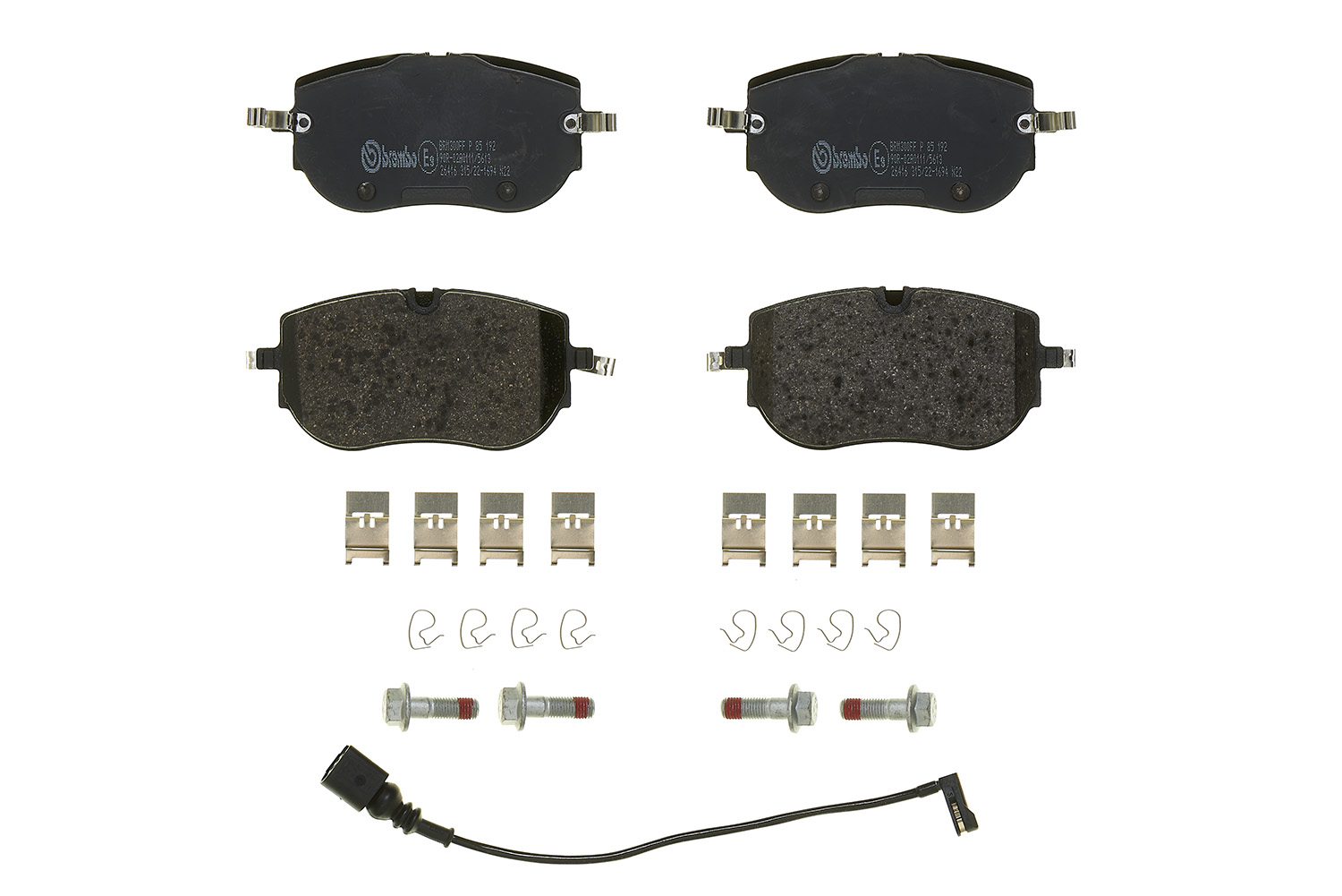 Jeu de 4 plaquettes de frein BREMBO ref. P 85 192