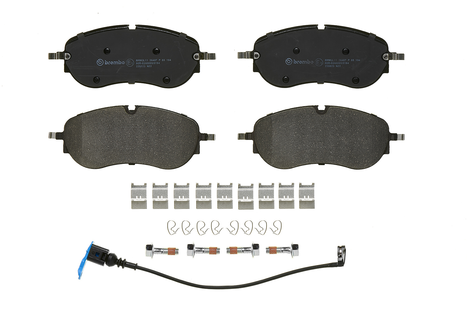 Jogo de 4 pastilhas de travão BREMBO ref. P 85 194