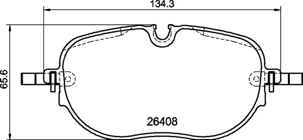 Jeu de 4 plaquettes de frein BREMBO ref. P 85 195