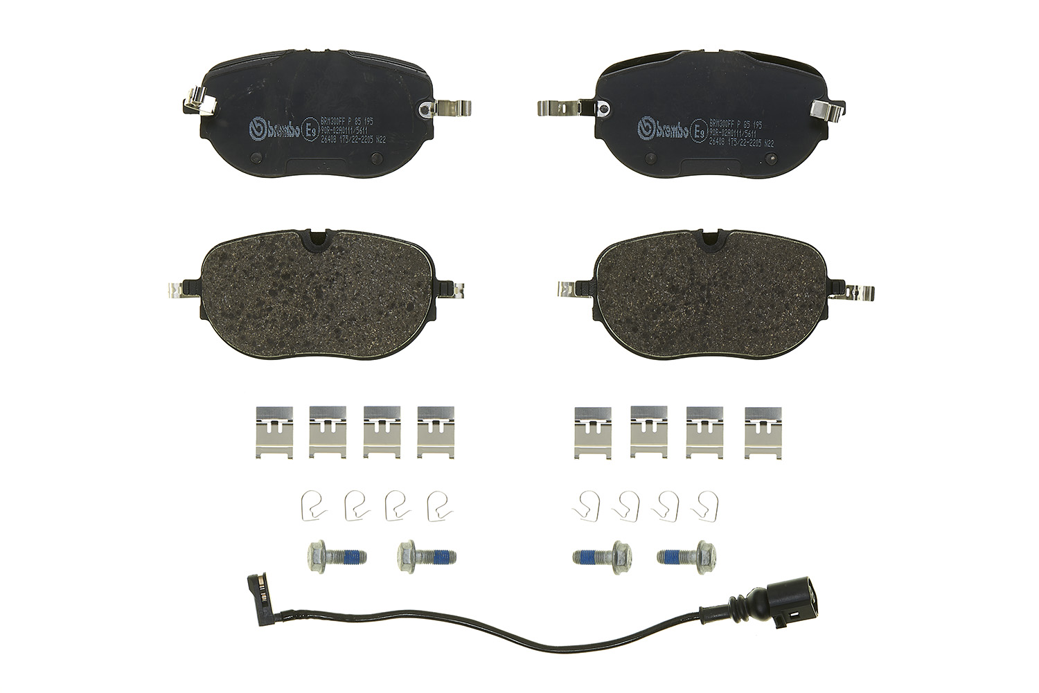 Jeu de 4 plaquettes de frein BREMBO ref. P 85 195