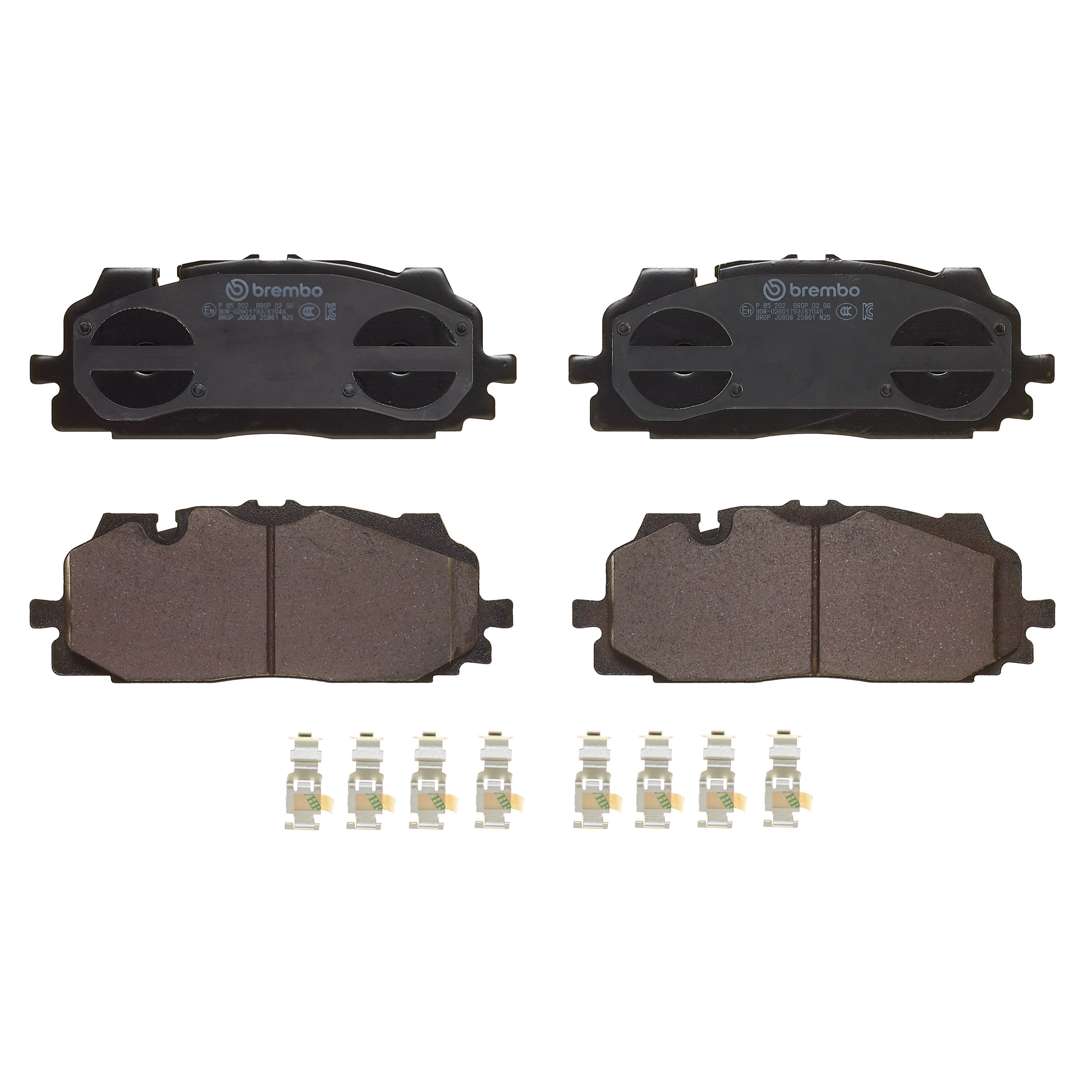 Jeu de 4 plaquettes de frein BREMBO ref. P 85 202