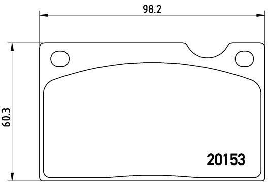 Jogo de 4 pastilhas de travão BREMBO ref. P 86 003