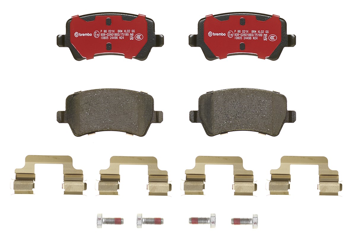 Jogo de 4 pastilhas de travão BREMBO ref. P 86 021X