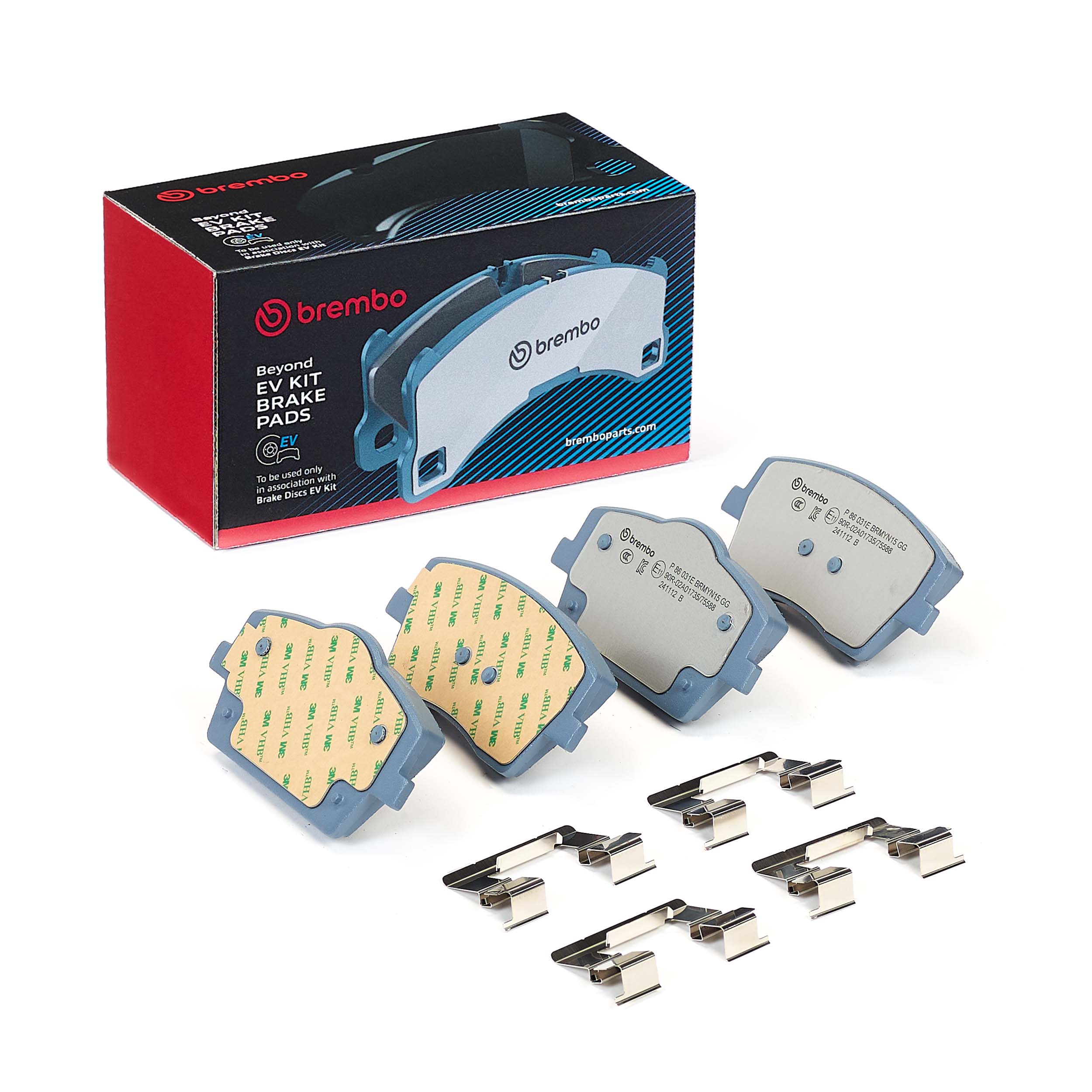 Jogo de 4 pastilhas de travão BREMBO ref. P 86 031E