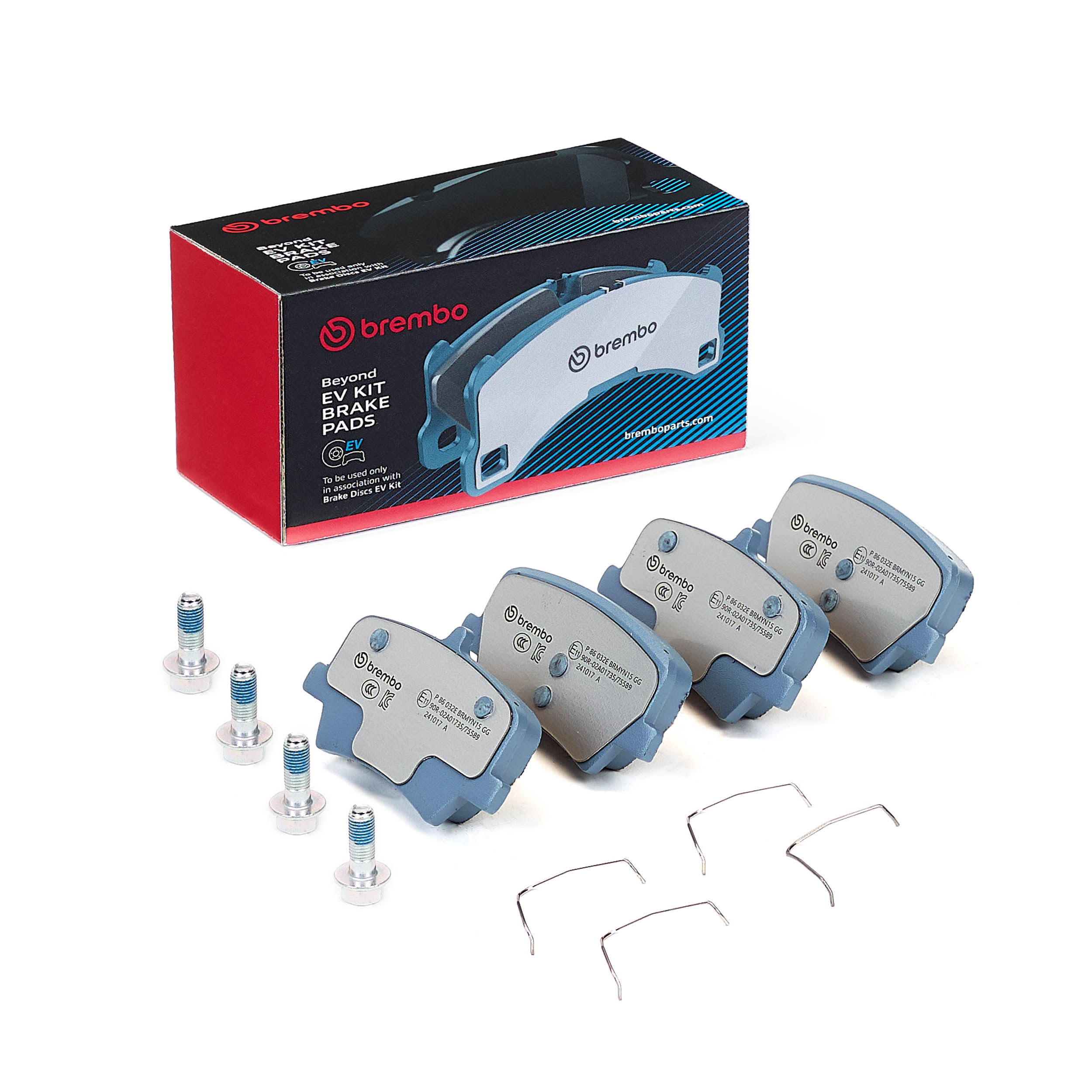 Jogo de 4 pastilhas de travão BREMBO ref. P 86 032E