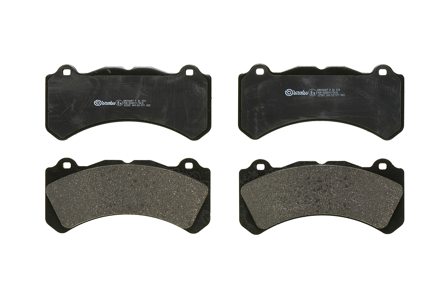 Jogo de 4 pastilhas de travão BREMBO ref. P 86 034