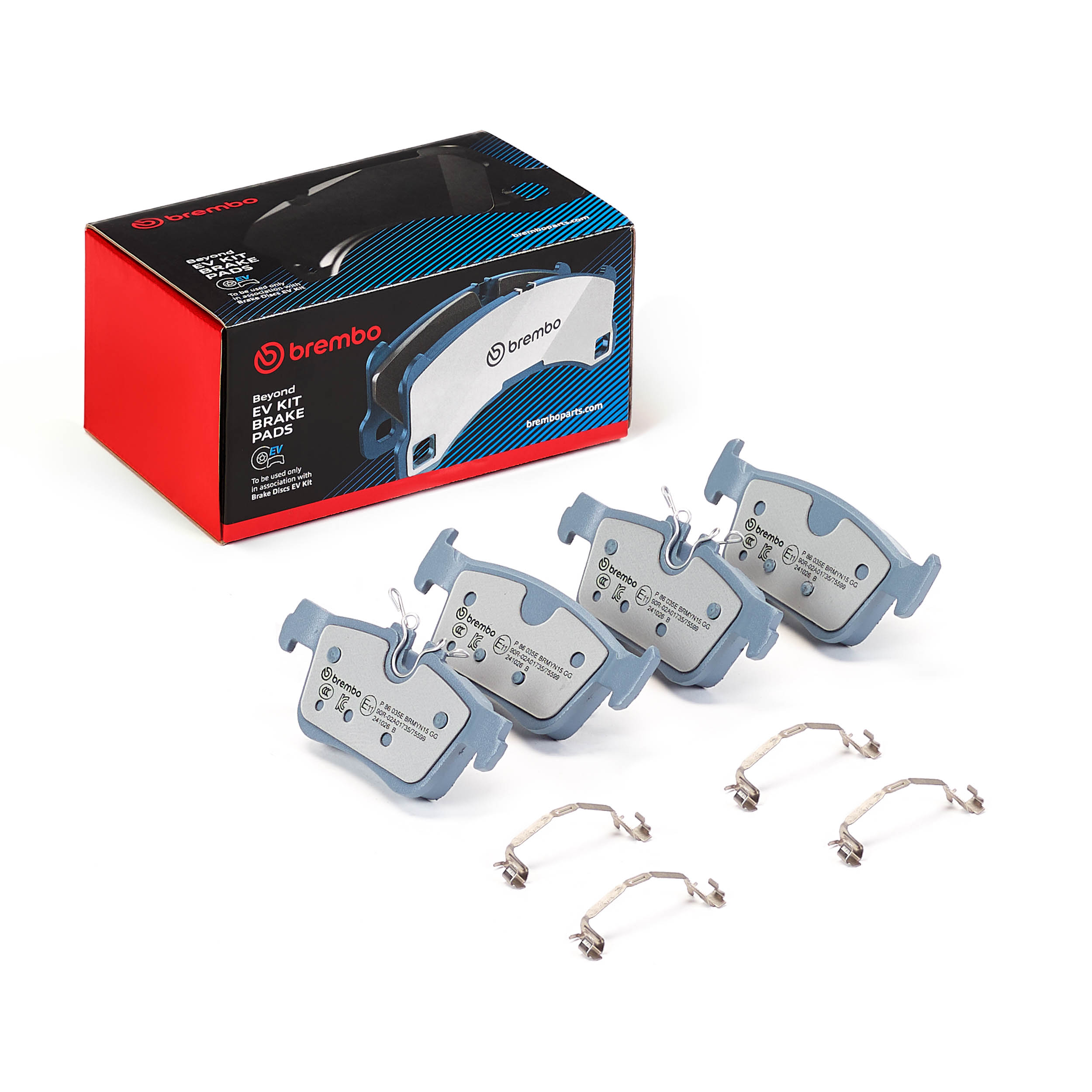 Jeu de 4 plaquettes de frein BREMBO ref. P 86 035E