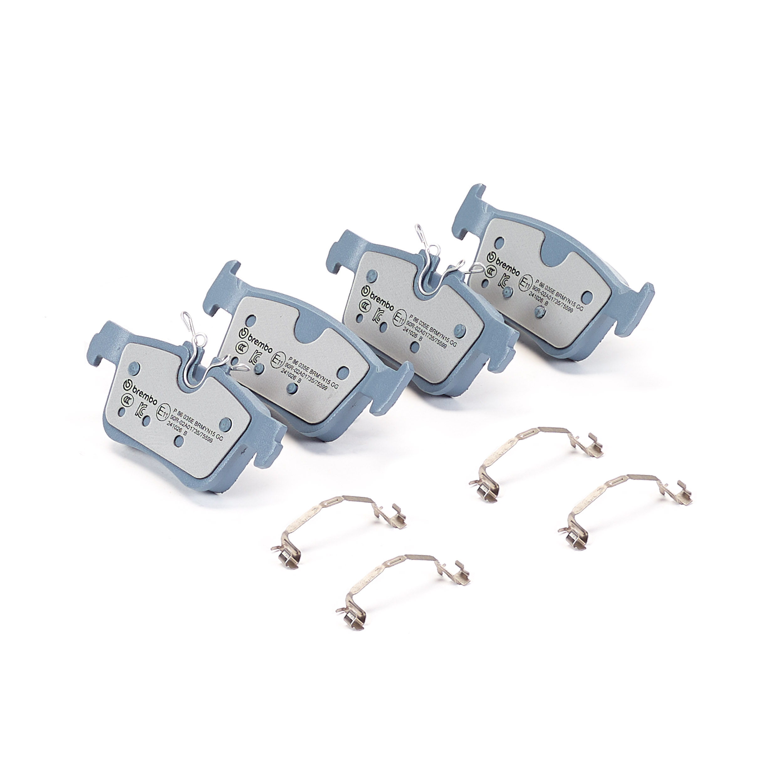 Jeu de 4 plaquettes de frein BREMBO ref. P 86 035E