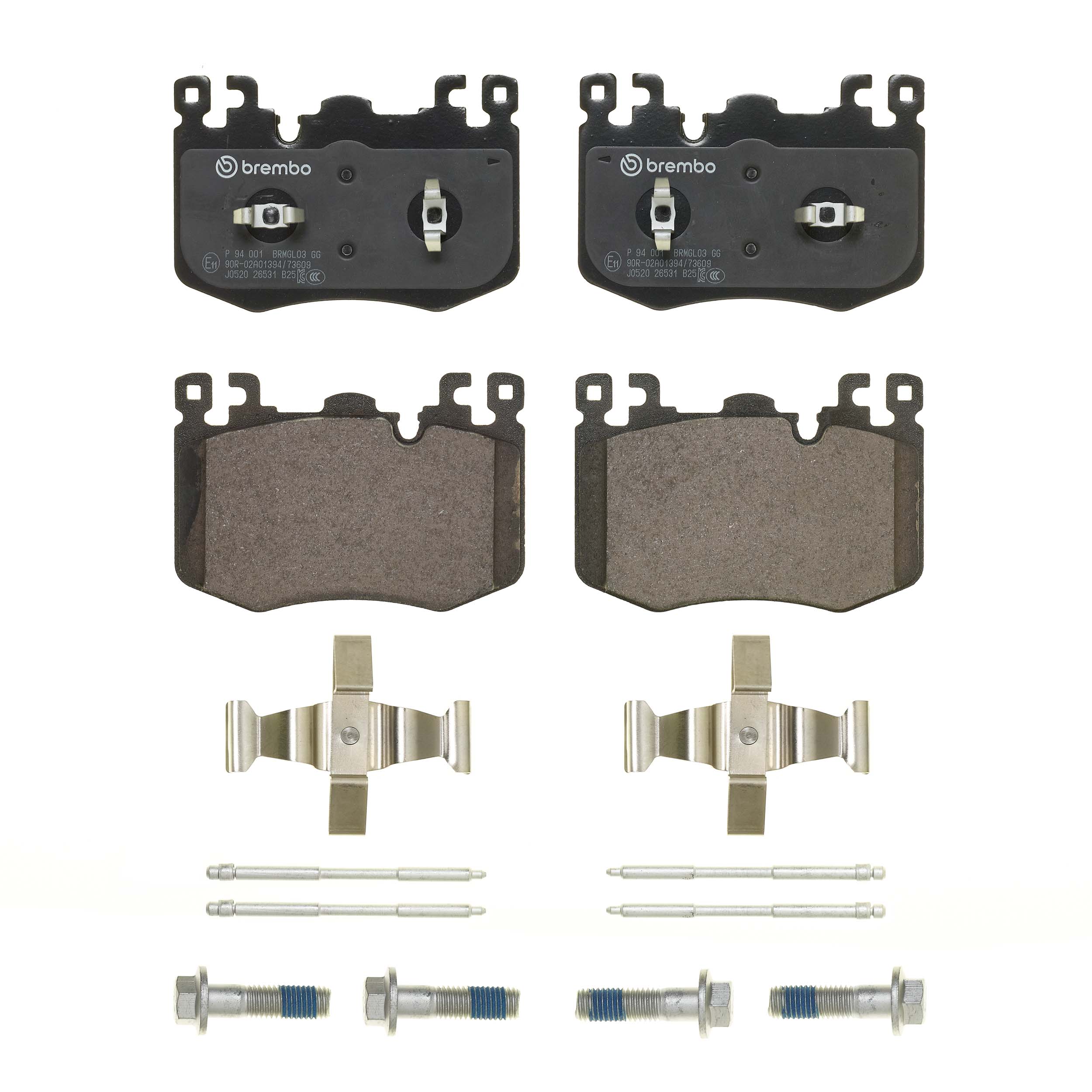 Jogo de 4 pastilhas de travão BREMBO ref. P 94 001