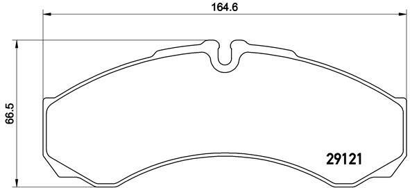 Jogo de 4 pastilhas de travão BREMBO ref. P A6 021