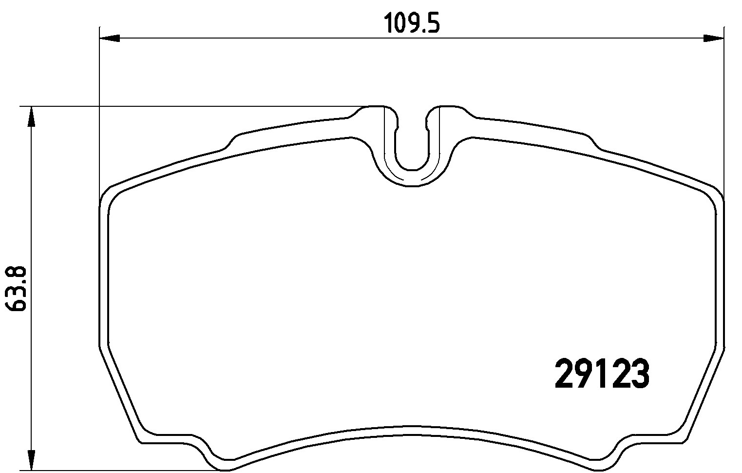 Jogo de 4 pastilhas de travão BREMBO ref. P A6 023G