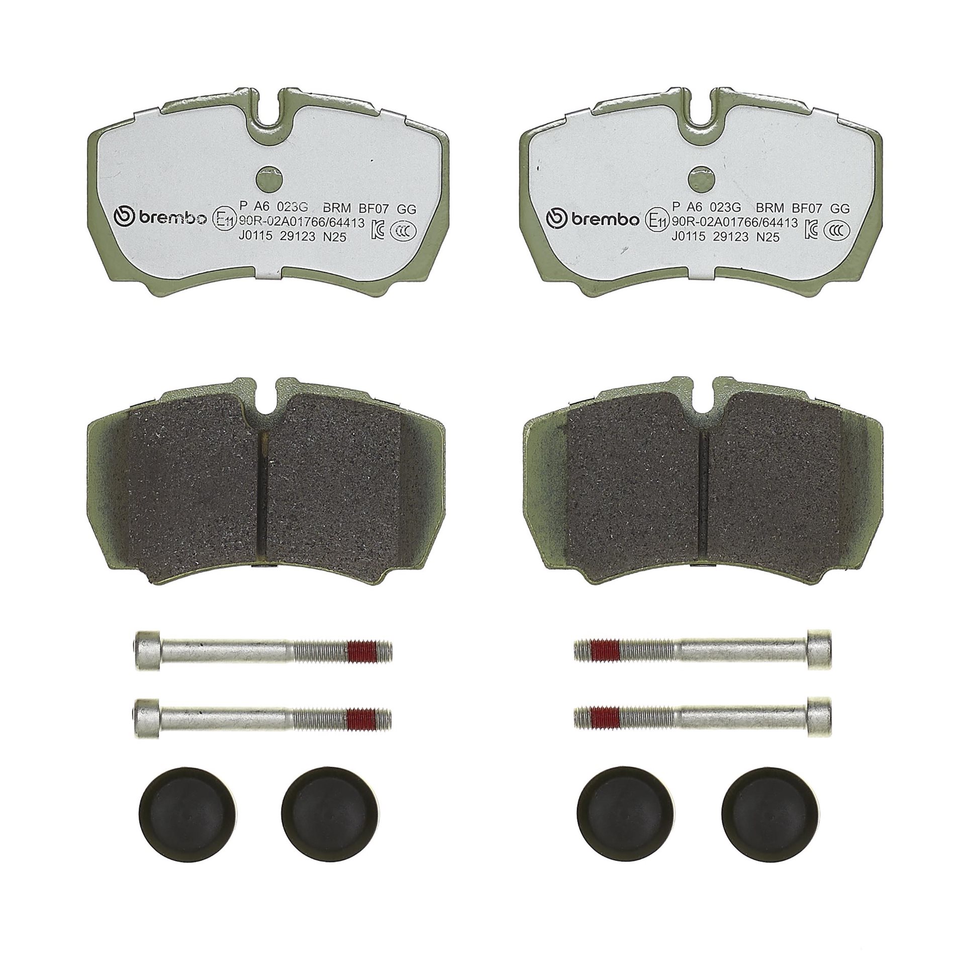 Jogo de 4 pastilhas de travão BREMBO ref. P A6 023G
