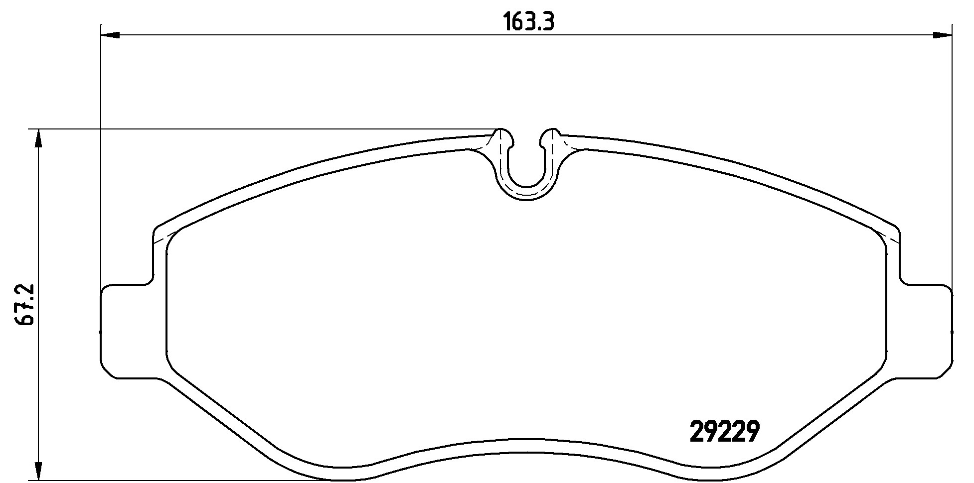 Jogo de 4 pastilhas de travão BREMBO ref. P A6 026G