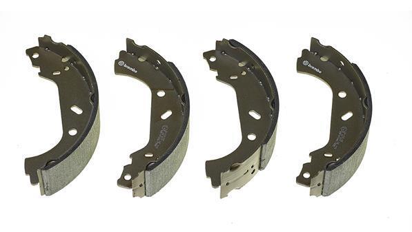 Jeu de 4 mâchoires de frein (Garniture de frein à tambour) BREMBO ref. S 23 517