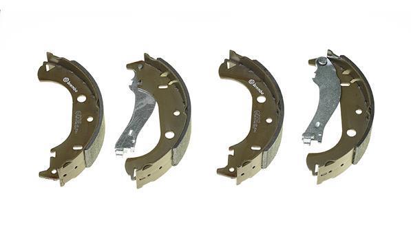Jeu de 4 mâchoires de frein (Garniture de frein à tambour) BREMBO S 23 524
