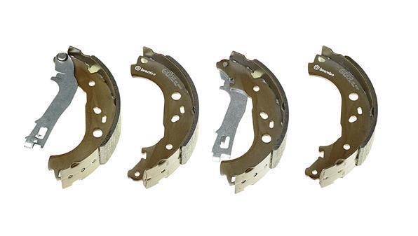 Jeu de 4 mâchoires de frein (Garniture de frein à tambour) BREMBO ref. S 23 533