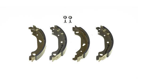 Jeu de 4 mâchoires de frein (Garniture de frein à tambour) BREMBO ref. S 23 551