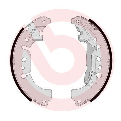 Jeu de 4 mâchoires de frein (Garniture de frein à tambour) BREMBO ref. S 23 580