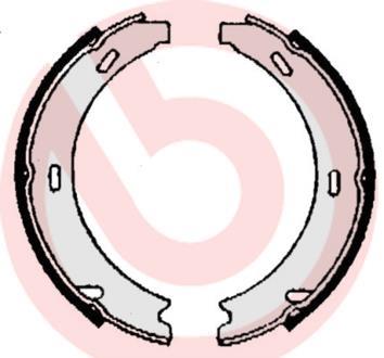 Jeu de mâchoires de frein à main (Mâchoire de frein à main) BREMBO ref. S 50 508