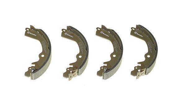 Jeu de 4 mâchoires de frein (Garniture de frein à tambour) BREMBO ref. S 54 509