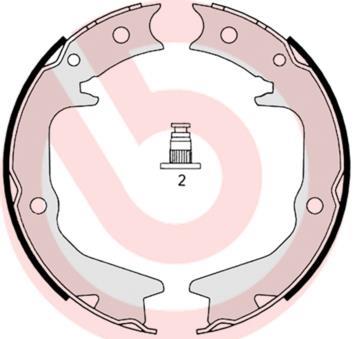 Maxila de travão de estacionamento BREMBO ref. S 54 519